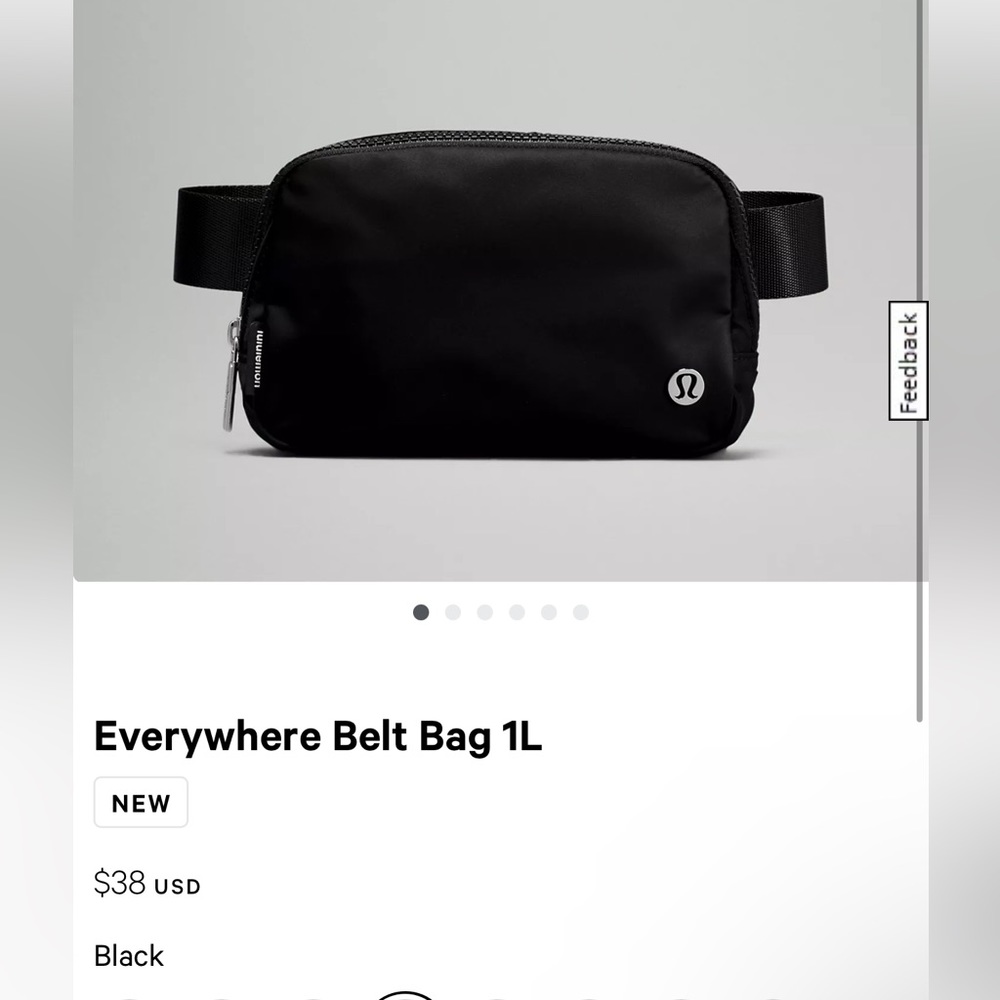 Lulu Lemon Belt bags $25 Each